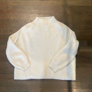 Anthropologie cream knit sweater size small